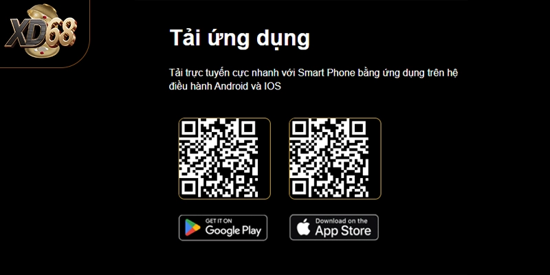 Cách tải app XD68 cho điện thoại Android và iOS