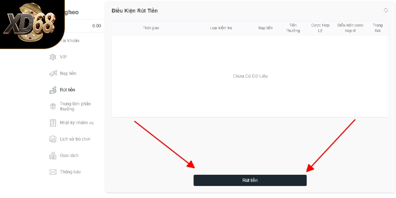 Quy trình rút tiền chi tiết, nhanh gọn